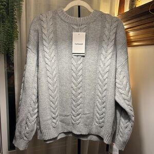 NWT Topshop Cable Knit Sweater